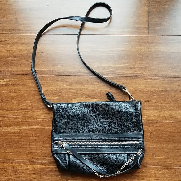 black fold over purse